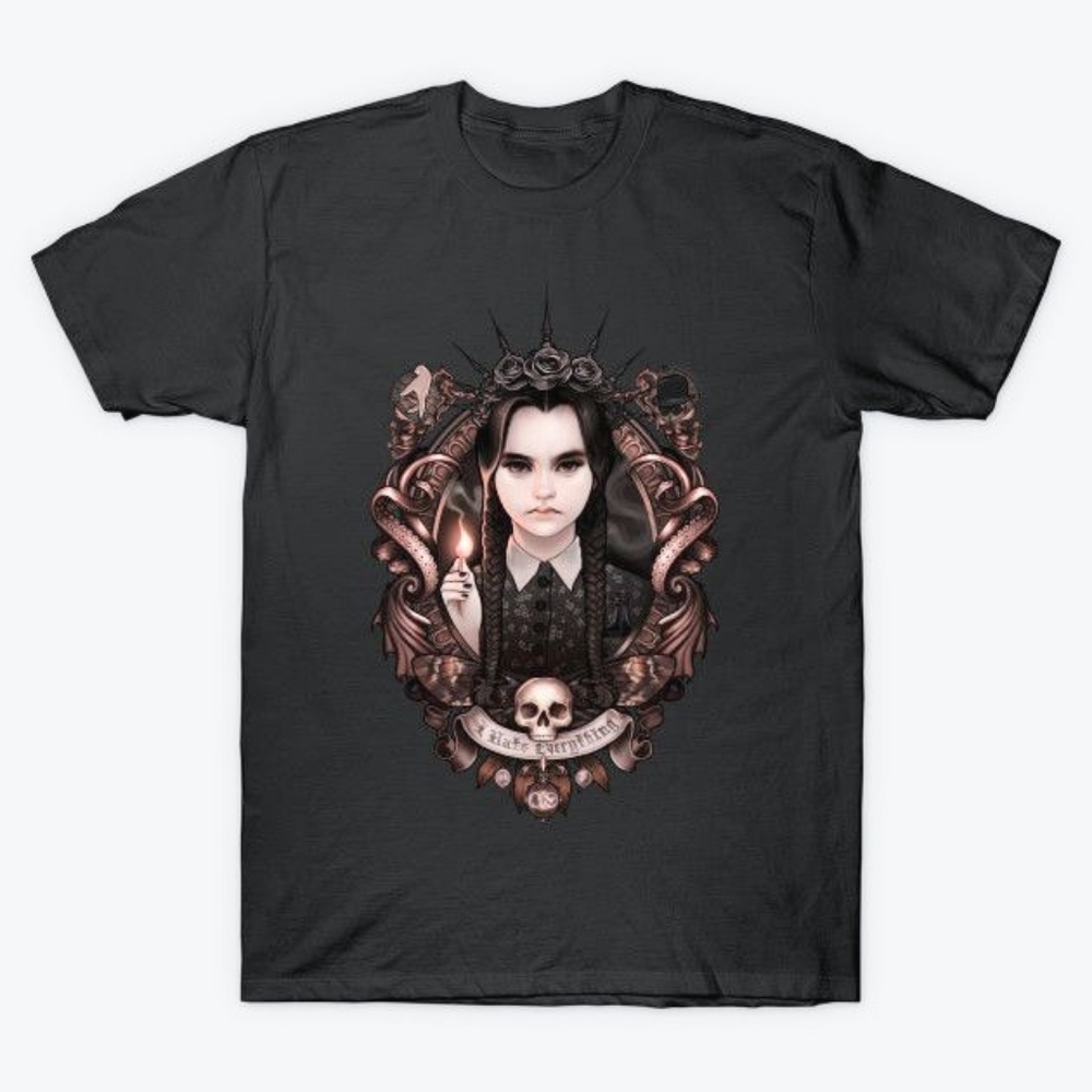 Wednesday Addams I Hate Everything Shirt